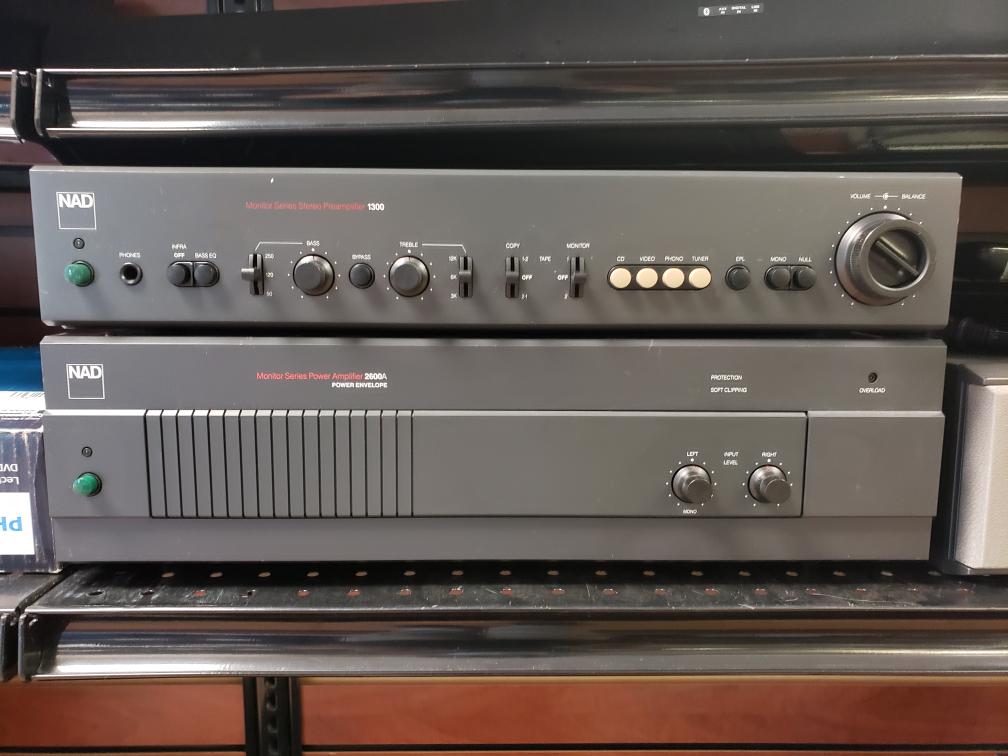 Sat Jan 15 – NAD 2600a Power Amplifier and NAD 1300 Pre-Amplifier Combo – $349
