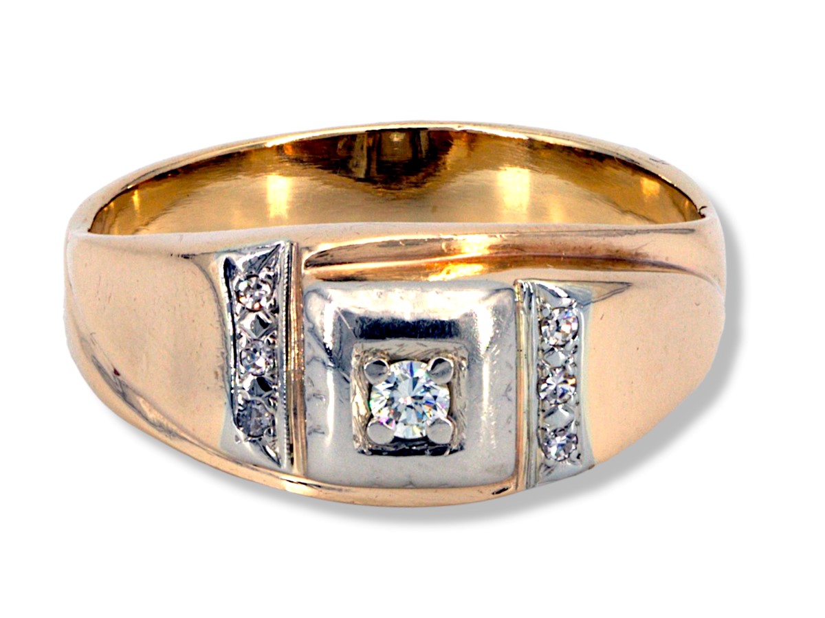 Tues May 31 – 10K Solid Gold and Diamond Ring – $479