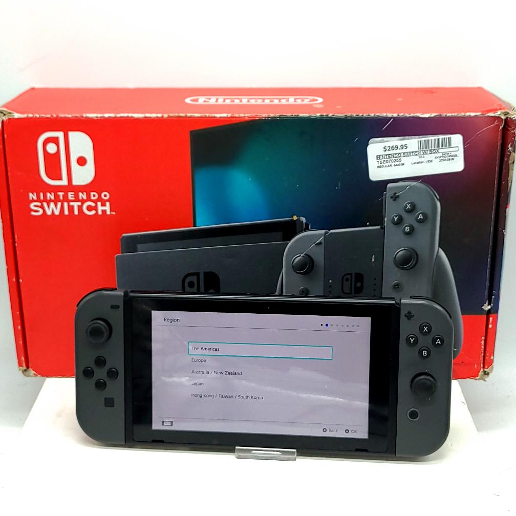 Wed Set 21 – Nintendo Switch Console w/box – $269