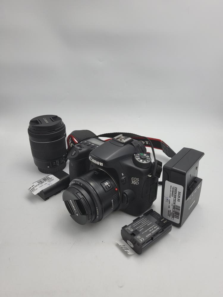 Tues Nov 1 – Canon EOS 70D DSLR Camera w/Lens Kit – $549