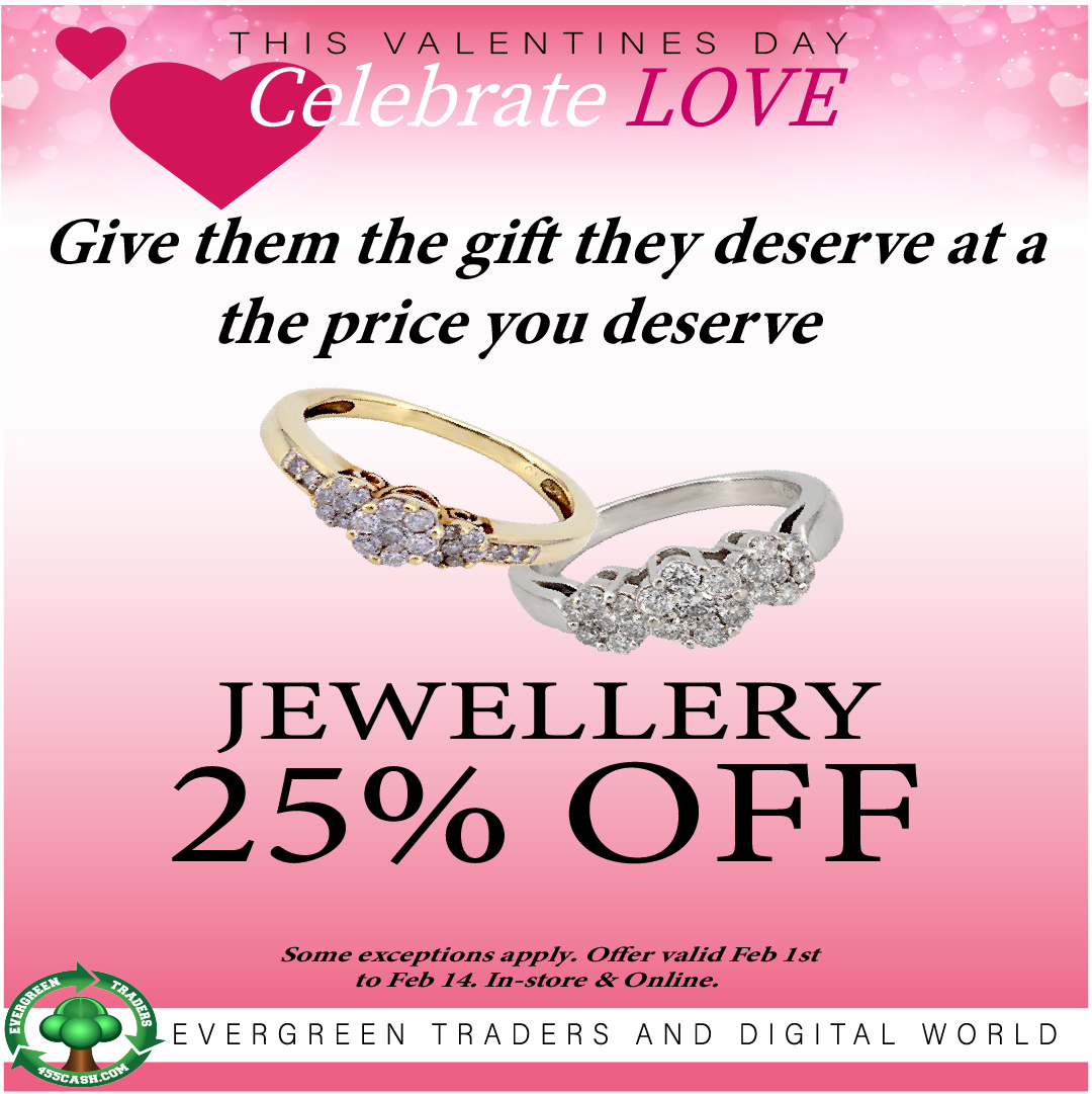 Valentine’s Day Jewellery Sale – 25% OFF