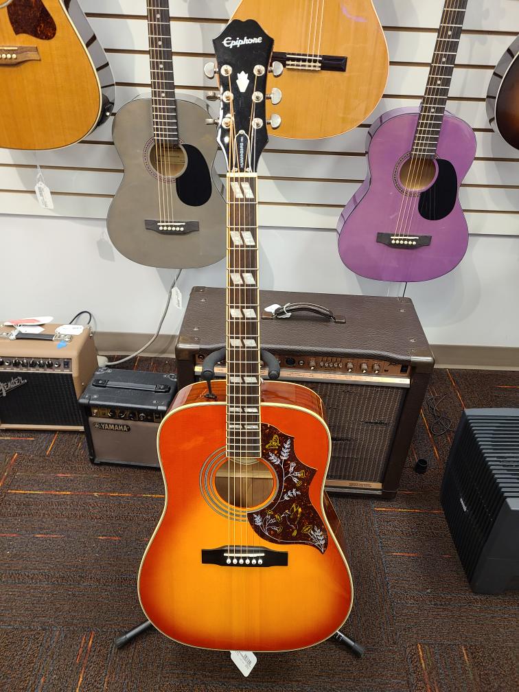 Tuesday August 22nd – EPIPHONE HUMMINGBIRD PRO FC ACOUSTIC/ELEC GUITAR W/ HARDSHELL CASE – $474.95