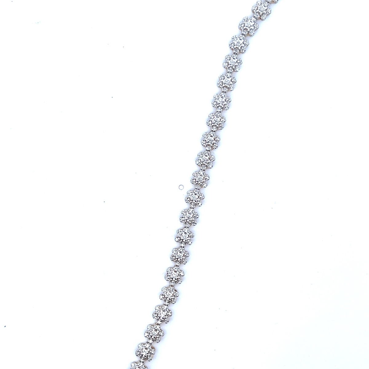Friday Aug 25th – 7″ Diamond Flower Gold-Diamond Bracelet 203 Diamonds 2.03 Carat T.W. 10KYG 7.88g – $869.52