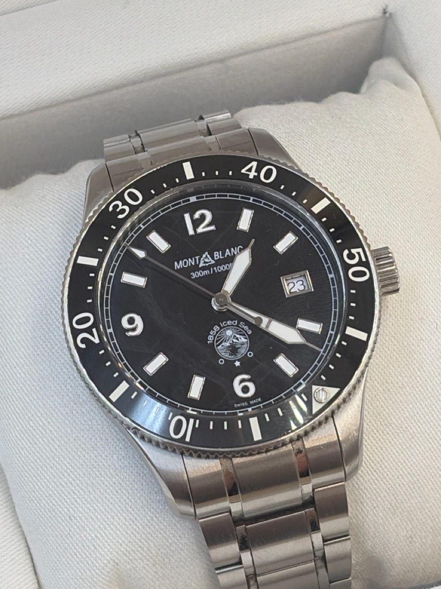 Thursday Sep 24 – Montblanc 1858 Iced Sea 129371 Automatic 41MM Stainless Steel Dive Watch – $3,299