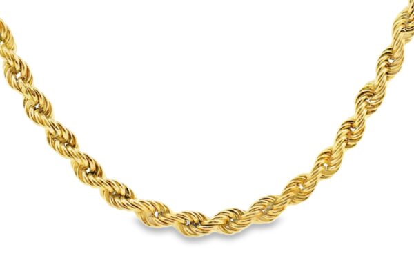 30" Gold Rope Chain: 24.86G 10K-Y/G