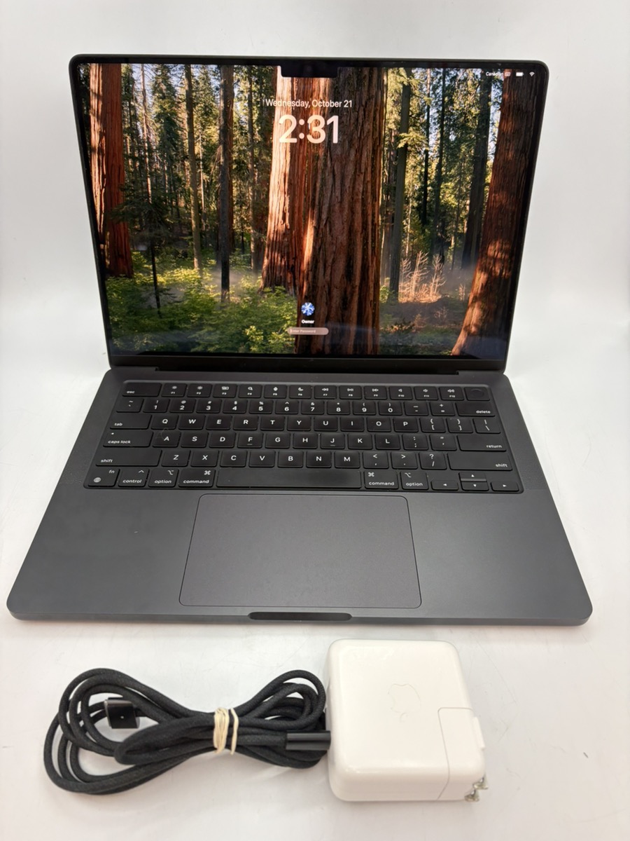 Thursday Oct 22 – 14″ Apple MacBook Pro A3401 macOS 26 Tahoe 89% Batt Health 24GB RAM 512GB SSD M4 Pro Chip – $1,999