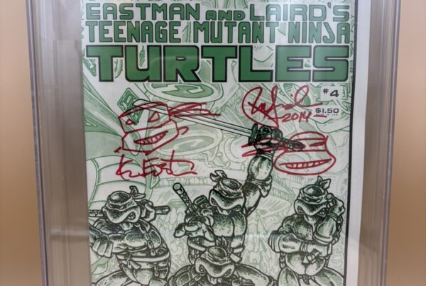 Cgc 9.4 Tmnt #4 Signed Sketch by Eastman & Laird 5/4/14 Mirage Studios, 1985
